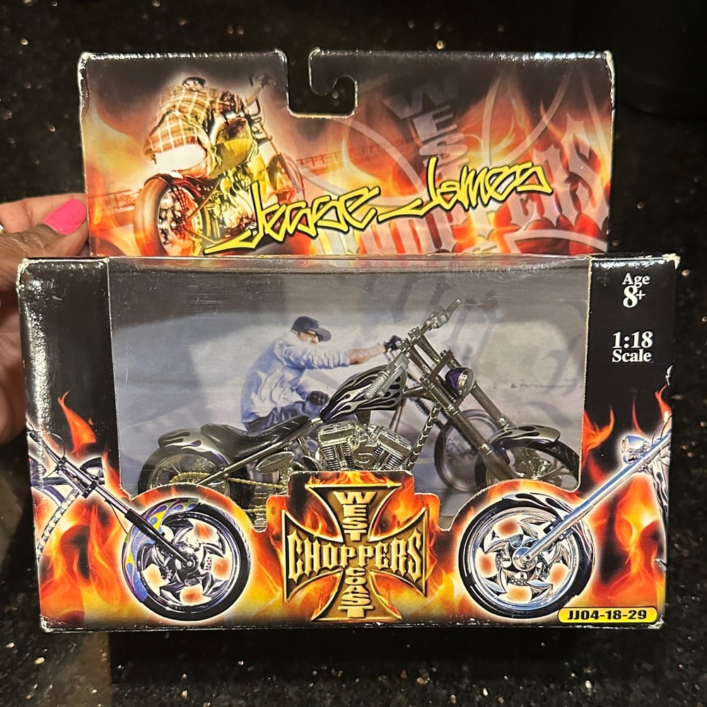 West Coast Choppers Black Motorcycle Toy